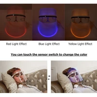 2020 3 colors photon therapy led facial mask skin instrument light rejuvenation wrinkle acne removal nutrition lead in skin care