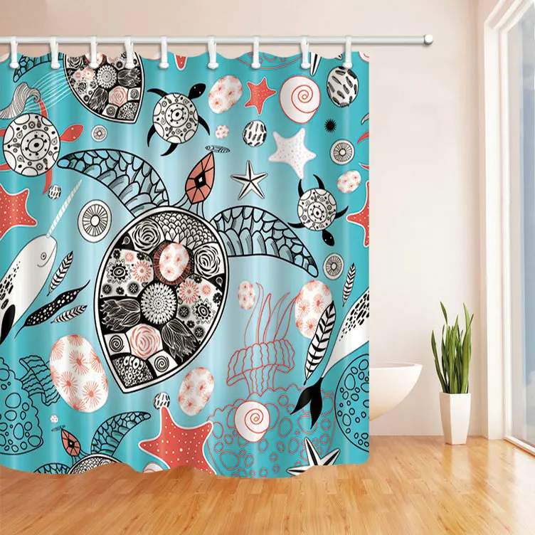 Индивидуальный Бежевый фон красный Фламинго Зеленый завод занавеска для душа