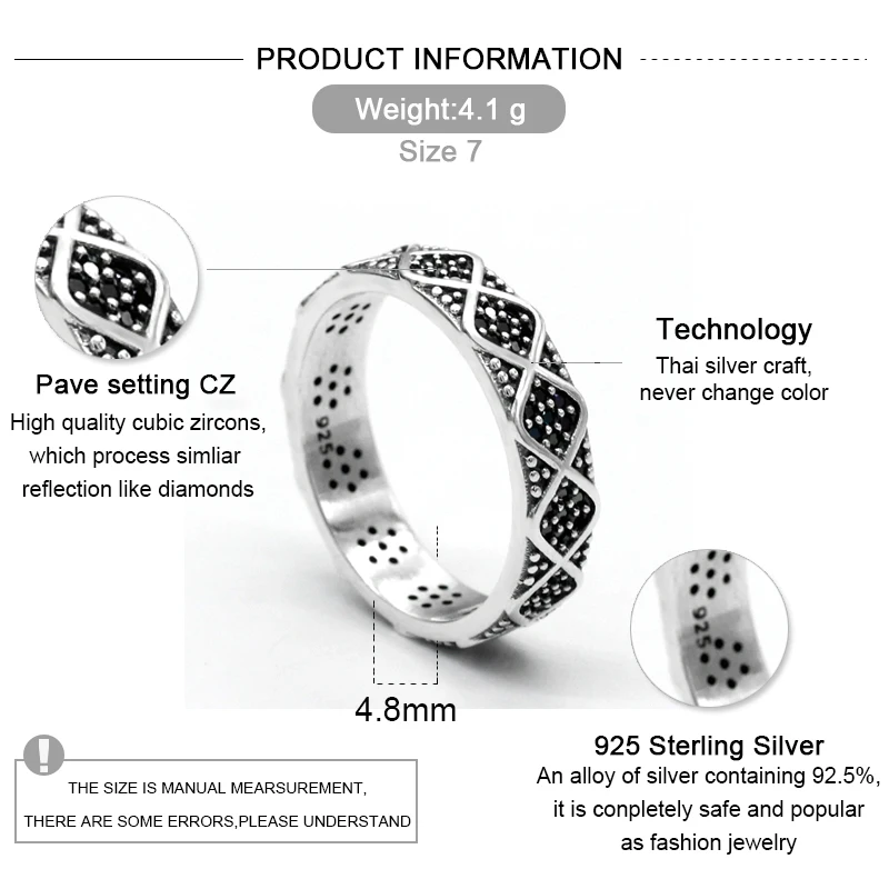 Стандартное серебряное мужское кольцо со стандартным дизайном обещания из