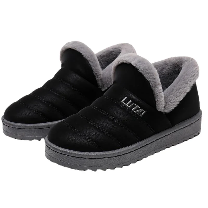 Зимняя обувь для мужчин зимние ботинки слипоны теплые меховые кроссовки мужские