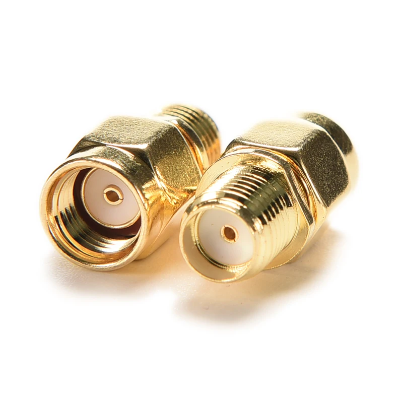 

RP-SMA Male Plug To RP-SMA Female RF Coax Adapter Convertor Connector Straight Goldplated