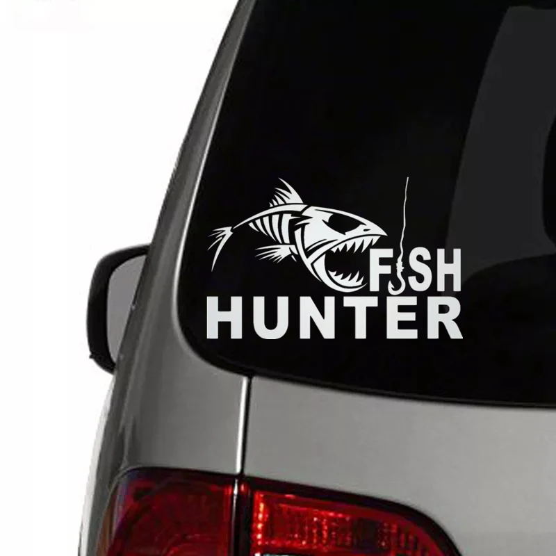 CS-1824# funny vinyl car sticker Fish Hunter waterproof multiple sizes decal for auto stickers styling on bumper | Автомобили и