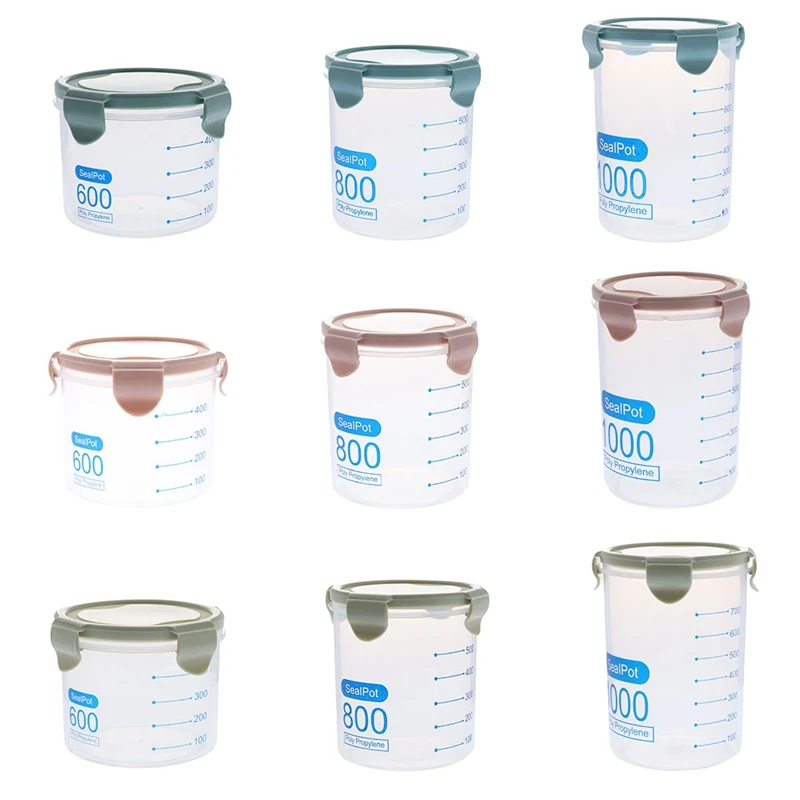 

600ml /800ml /1000ml Butter Yogurt Ice Cream Storage Tank Leak-proof And Moisture-proof Seasoning Storage Bucket Kitchen Tools