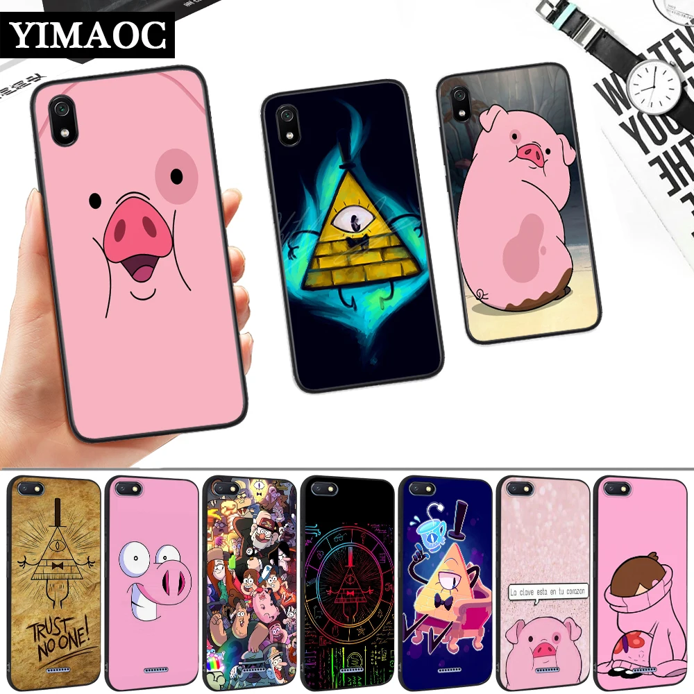 Гравитационный Фолс Розовый Свинья Силиконовый мягкий чехол для Redmi 4A 4X5 Plus 5A 6 Pro 6A