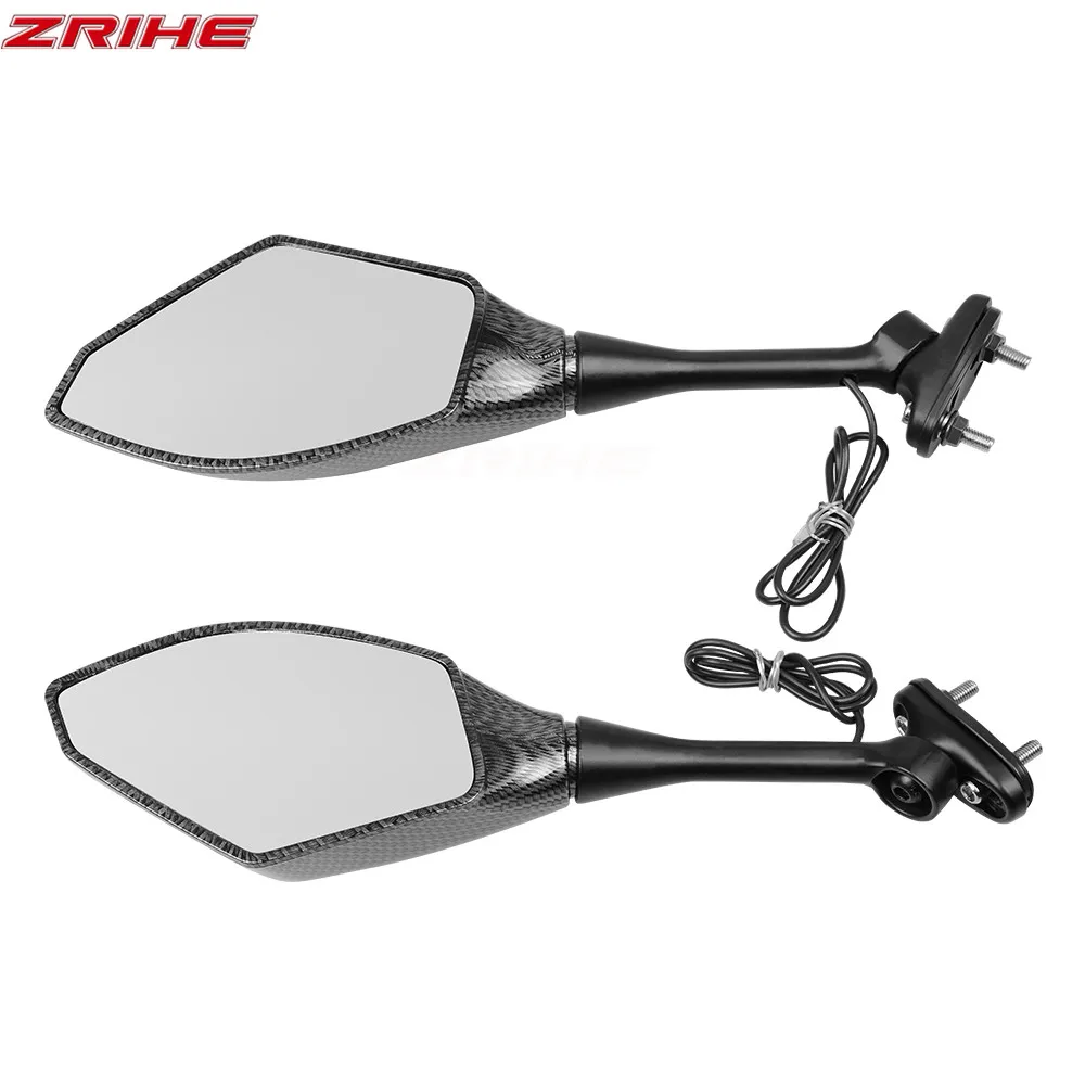 Пара мотоциклов светодиодные поворотные фары боковые зеркала указатель