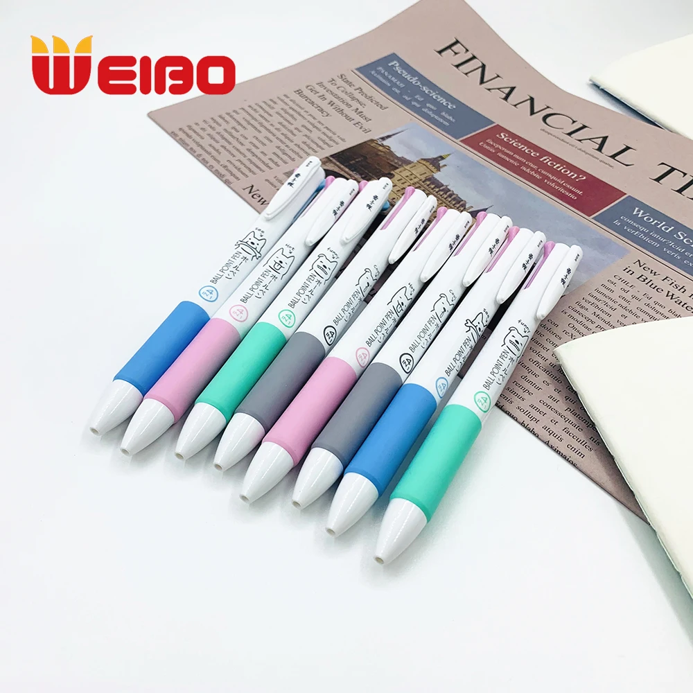 WEIBO 4 в 1 шариковые ручки цвета 0 5 мм шариковая ручка Милая кавайная разноцветная