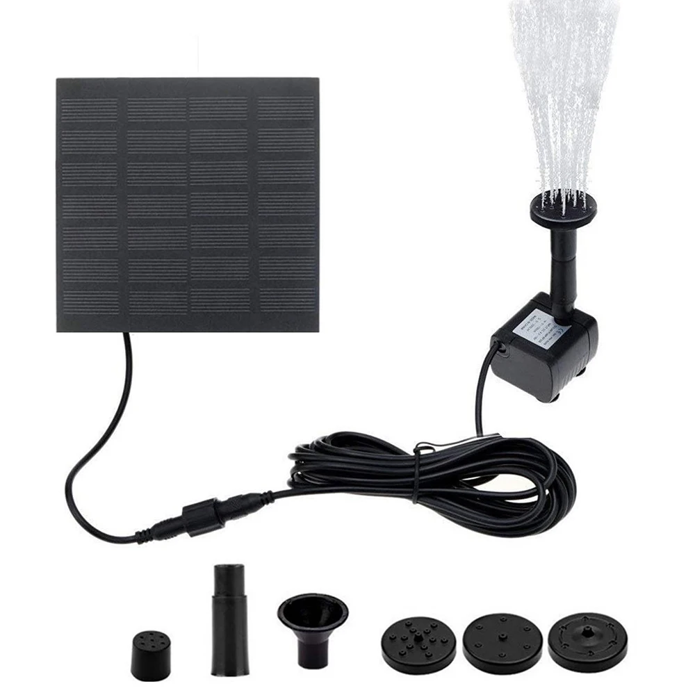 

Solar Fountain Pump Water Fountain Bird Bath Pond Pool Pond Outdoor Swimming Pool With 6 Nozzles For Patio Garden Decoration