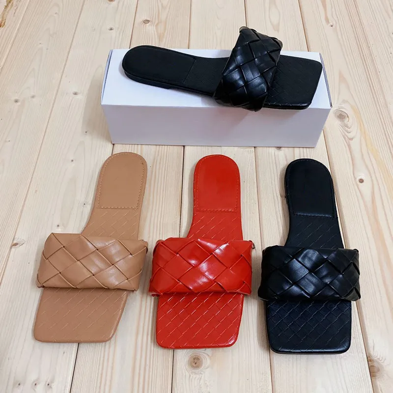 

Summer women's sandals popular in Europe and America 2021 new woven slippers sandals