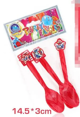 Пираты тема нож вилка ложка 6 шт./лот пластиковые вечерние украшения с днем