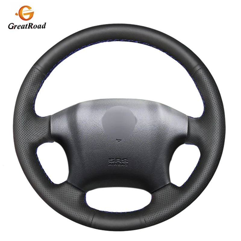 Черная искусственная кожа PU чехол рулевого колеса автомобиля для Hyundai Tucson 2005 2006