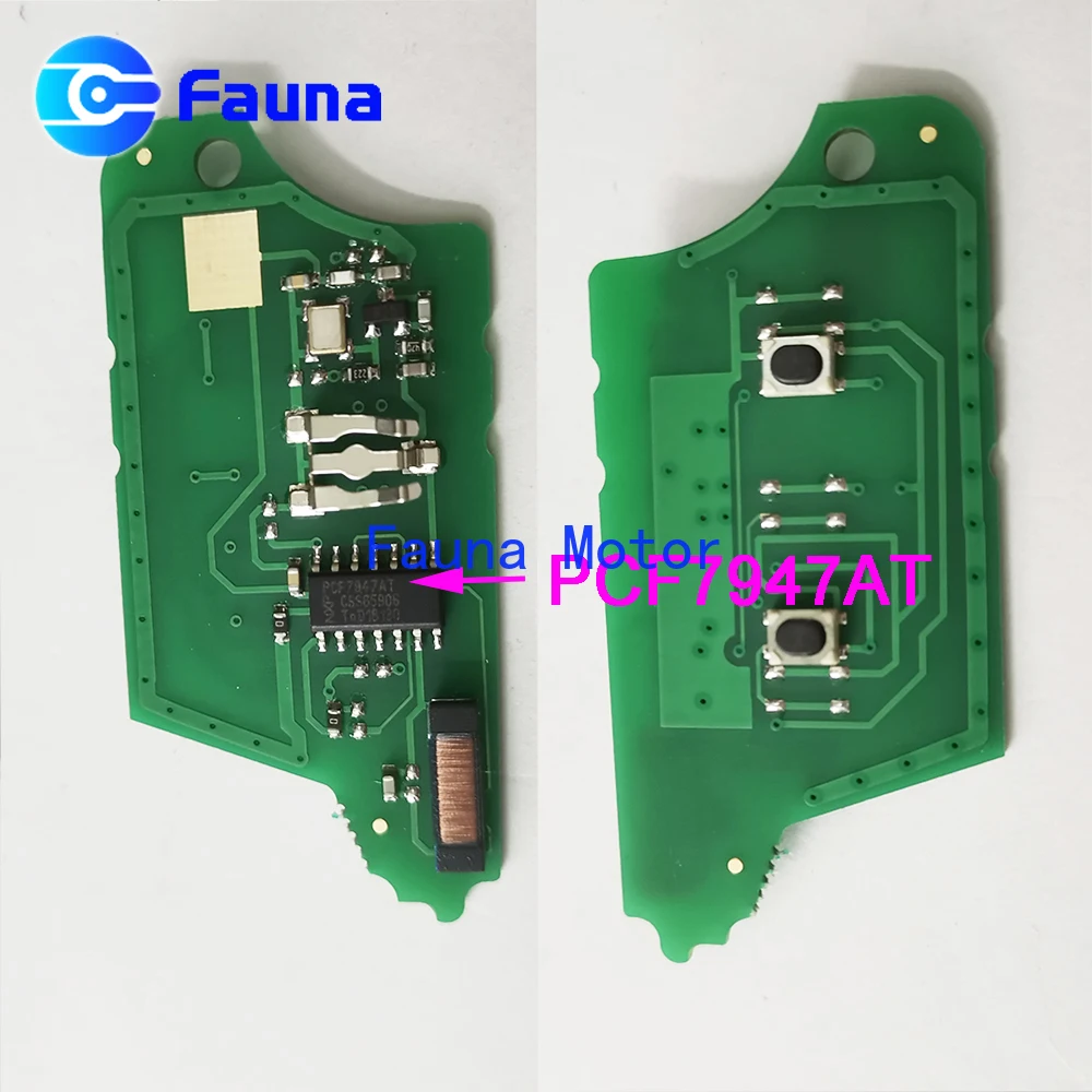 2 Button 434MHz ASK Flip Remote Control Key For Renault With PCF7947 ID46 Chip | Автомобили и мотоциклы