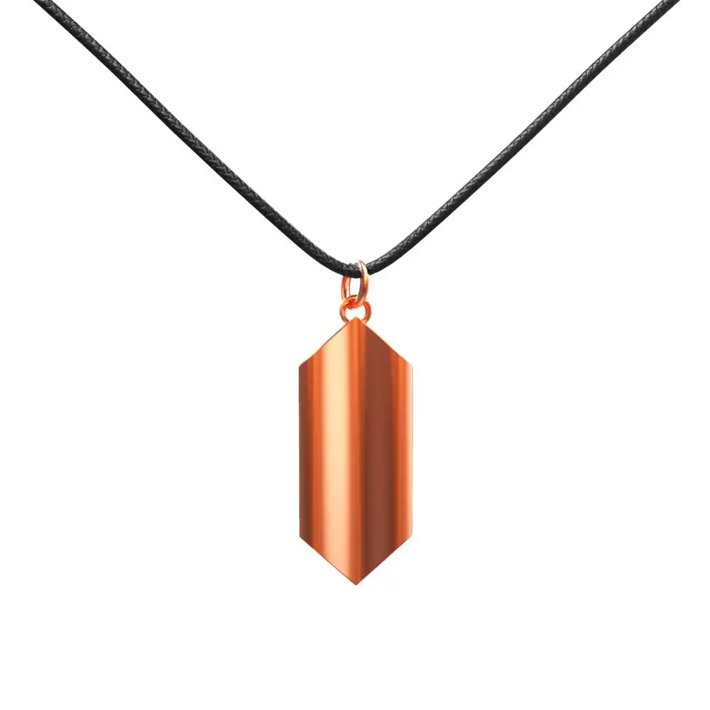 Ожерелье Coslive из мандалорианского железного сердца Золотая подвеска для косплея