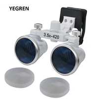 3 5x clip type binocular loupe pupil adjustable dental loupe hands free magnifying glass for ent examination dental surgery
