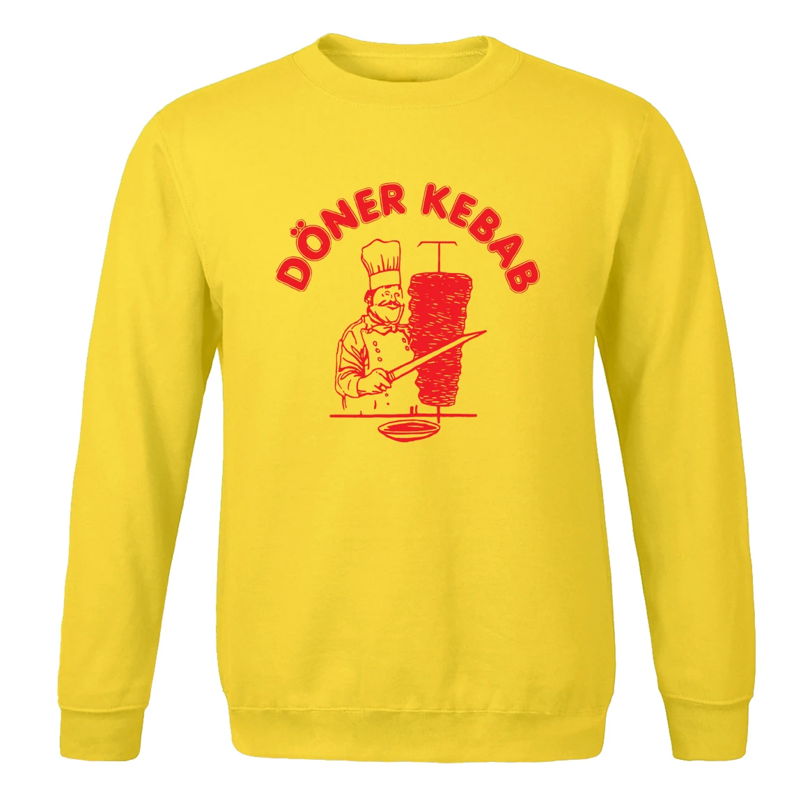 

New 2020 crew neck hoodies Mens Doner kebab Fashion Sportswear Hip Hop Funny spring autumn top solid color tracksuit Sweatshirts