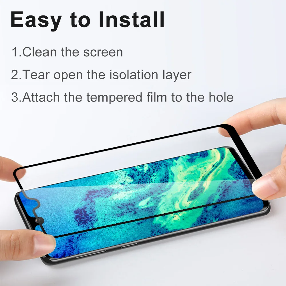 Полностью покрывающее закаленное Стекло для samsung Galaxy A6 A7 A8 A9 A5 2020 A60 M40 A10 A10S M10 A50 A50S