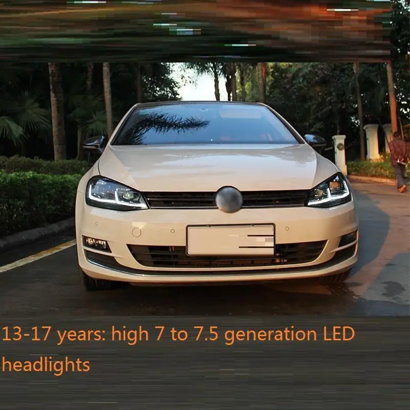 Drl Automovil Запчасти для укладки Neblineros Led Para Автомобильные фары Задние Автомобильные фары в сборе 14 15 16 17 для Volkswagen Golf 7 - Цвет: MODEL M