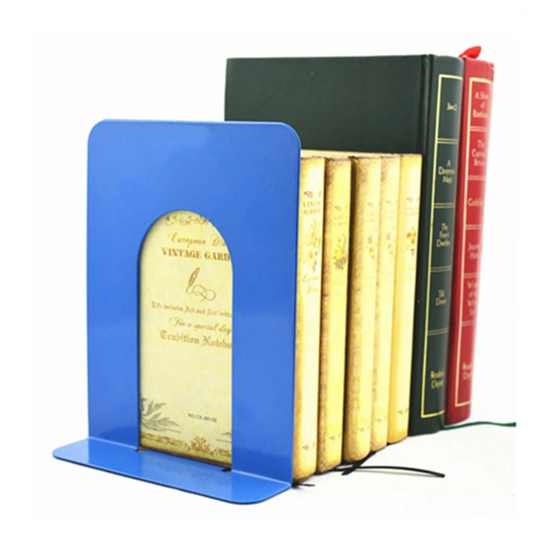 Простые металлические железные книгодержатели с держателем настольные