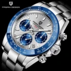 PAGANI Дизайн Роскошные Кварцевые наручные часы для мужчин Авто Дата 100 м водонепроницаемые часы Япония VK63 Спортивный Хронограф Reloj Hombre