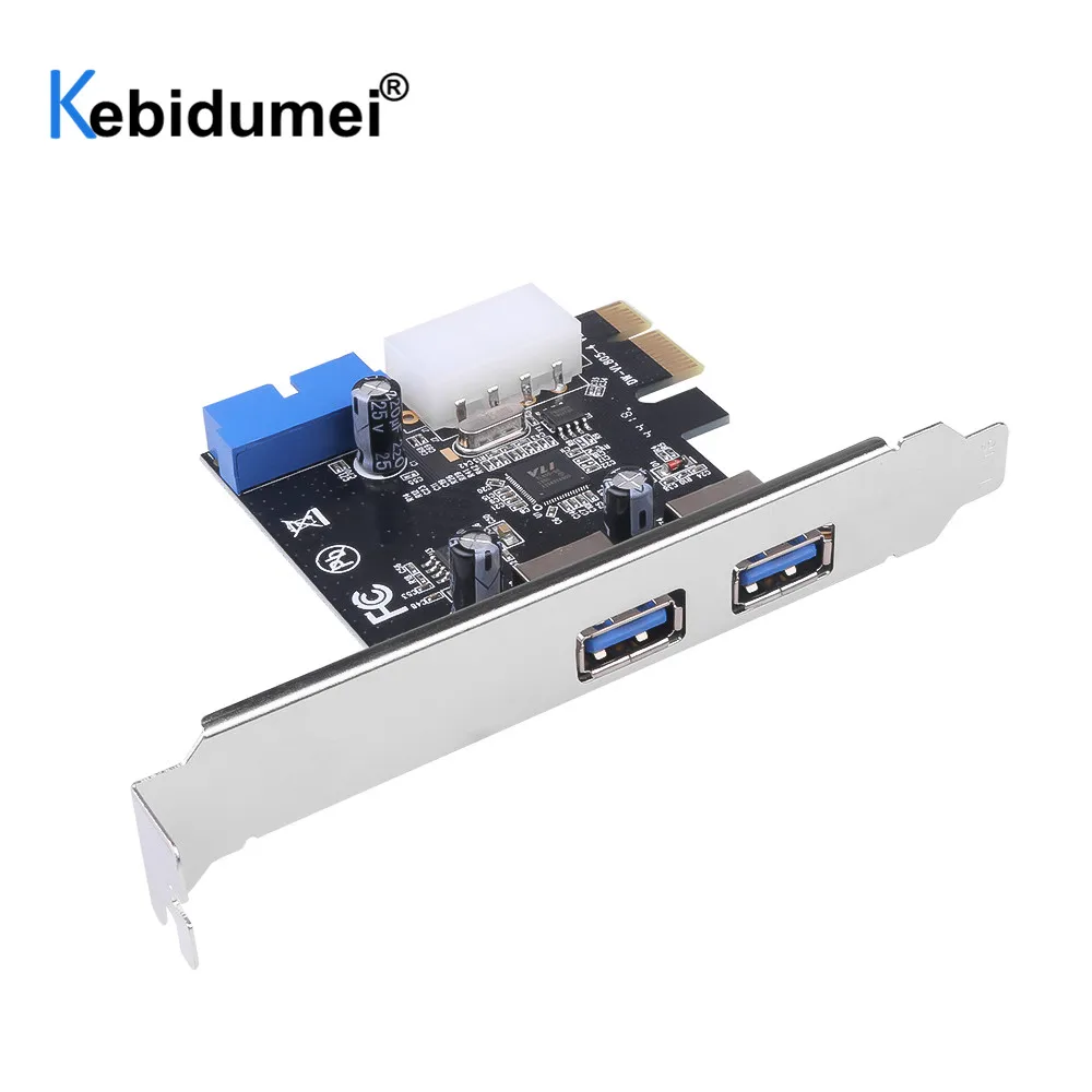 Адаптер для карты расширения USB 3 0 PCI-E 2 порта внешний хаб внутренний 19pin разъем