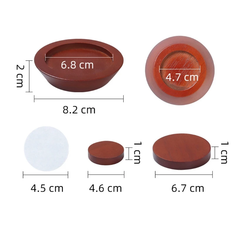 

Solid Natural Wood Furniture Risers for Bed Table Cushion Sofa Chair with Non-Slip Recessed Hole K0AA