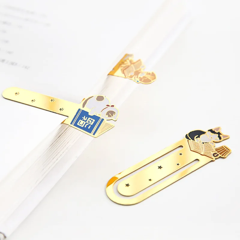 Pottering Cat Закладка Клип креативный надпись металлическая для книг студенческие