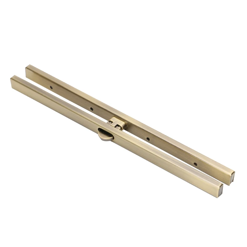 

1pc Purse Wallet Frame Bar Edge Strip Clasp 19cm Metal Openable Edge Replacement
