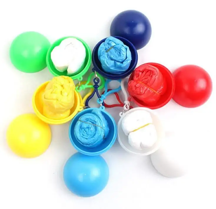 

Spherical Raincoat Plastic Ball Key Chain Disposable Portable Raincoats Rain Covers Travel Tour Trip Rain Coat Wholesale