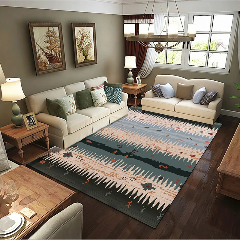 

UPSCALE SIMPLE NORDIC STYLE CARPET BEDSIDE BLANKET LIVING ROOM BEDROOM HOTEL FLOOR MAT SHORT PLUSH FABRIC SKIN FRIENDLY RUGS