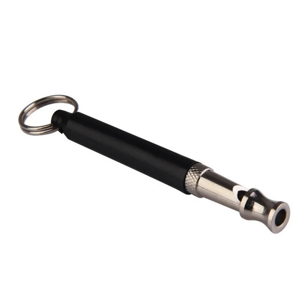

New 1pcs Black Two-tone Ultrasonic Flute Dog Whistles for Training Sound Whistle Obedience Pet Puppy Dog Whistle
