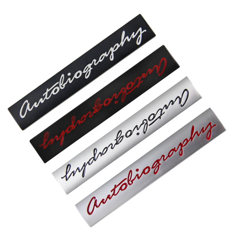 

Bar Handwriting Text Emblem for Range Rover Autobiography Car Styling Refitting Limited Edition Badge Trunk Side Logo Sticker