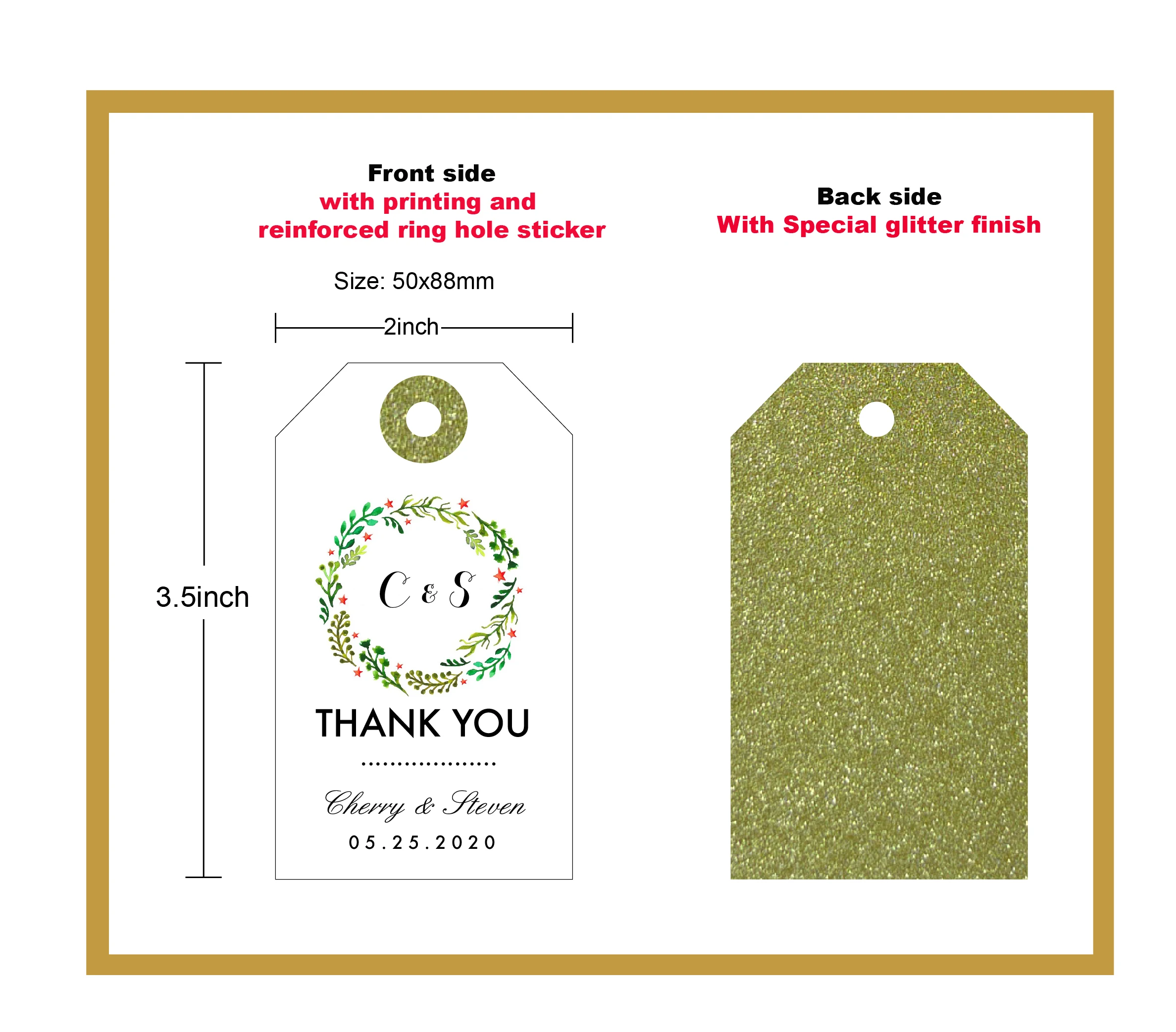 Естественный цветочный круг фон с зелеными листьями и красными звездами Свадьба