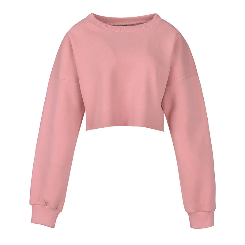 

WANYUCL 2020 autumn and winter new tops solid color short long-sleeved tops cotton pullover bottoming shirt women