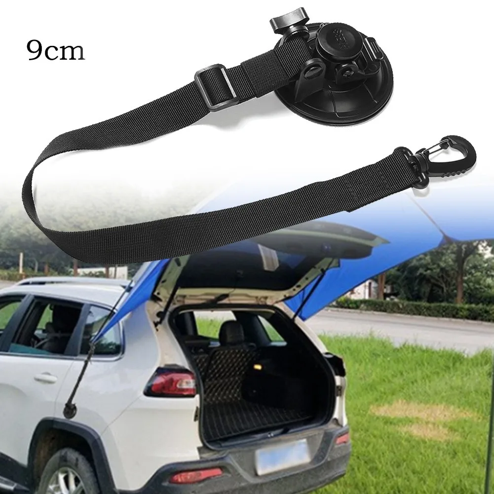 

2pcs Suction Cup Tie Downs Hook For Car Awning Camping Tarp Boat 9cm Extension Outdoor Camping Tents Securing Hook Universal