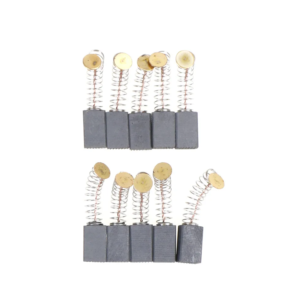 

10 Stuks Koolborstels Onderdelen Mini Boor Elektrische Grinder Vervanging Voor Elektrische Motoren Rotary Tool 13X8X5Mm New
