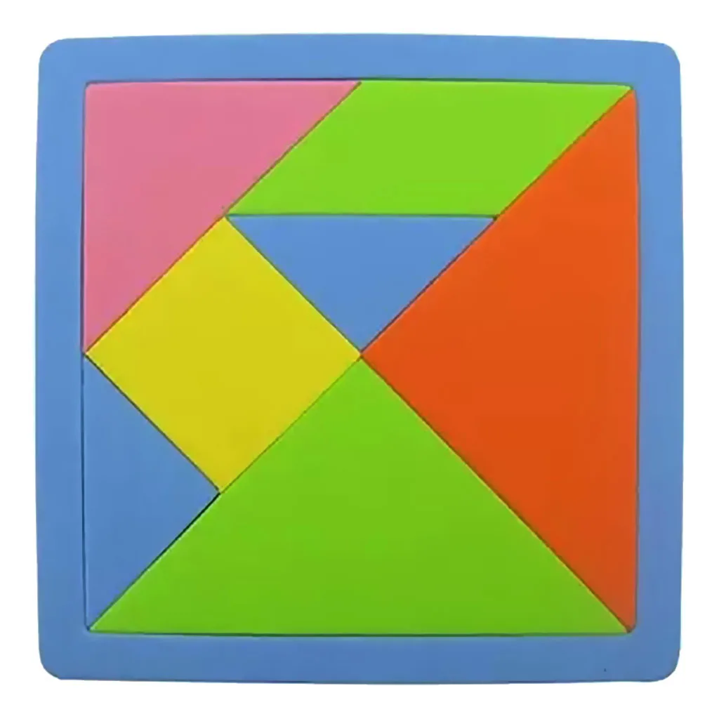 7 штук EVA пена Tangram мозга обучающая игра головоломка детские игрушки|Пазлы| |