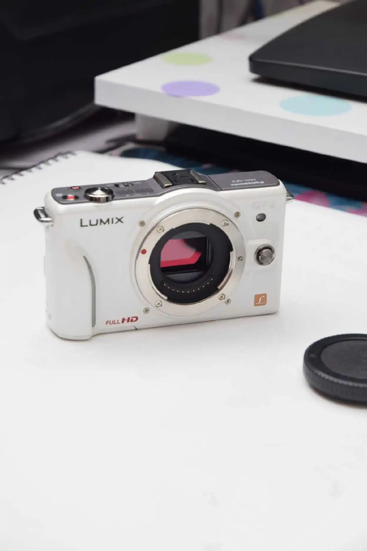 Б/у, Panasonic, GF2 12.1MP цифровой Камера с 3-дюймовым ЖК-дисплей(без объектива или с объектив б/у - Цвет: NO WITH LENS
