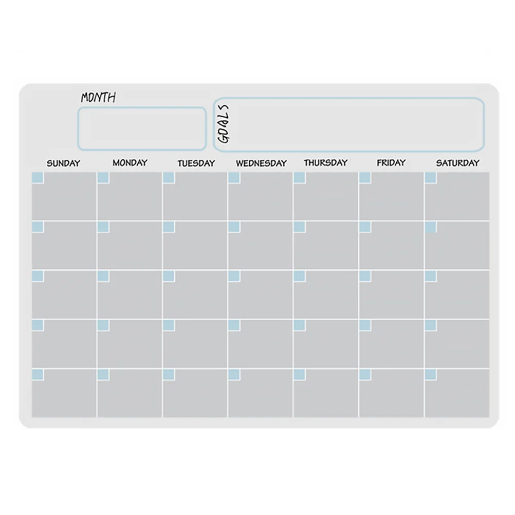 

1 Set Erasable Calendar Refrigerator Magnetic Calendar Fridge Whiteboard