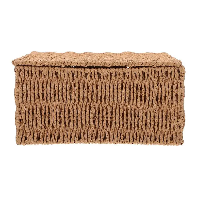 

1Pc Desktop Clamshell Storage Box Storage Basket Dustproof Box for Home