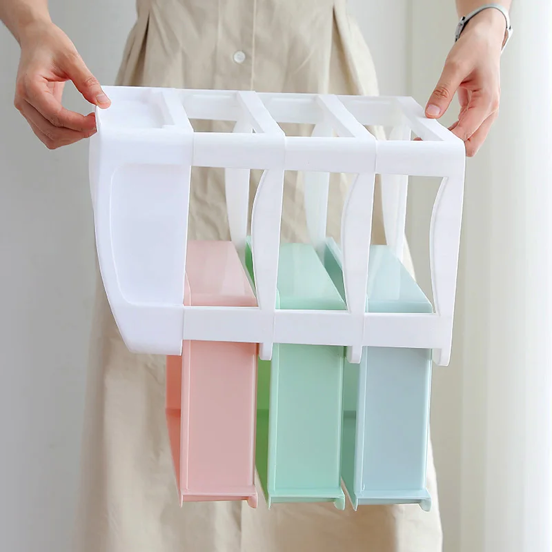 Пластиковый ящик для хранения косметики органайзер макияжа контейнер шкатулка