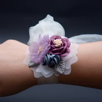 eternal angel wrist flower bride bridesmaid sisters wrist flower wedding supplies child dance hand flower