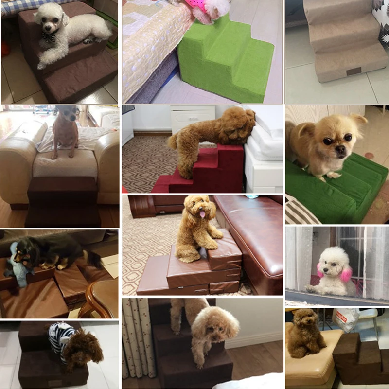 Собака Лестницы 3 ступени лестницы небольшой дом собаки съемный щенка кровать