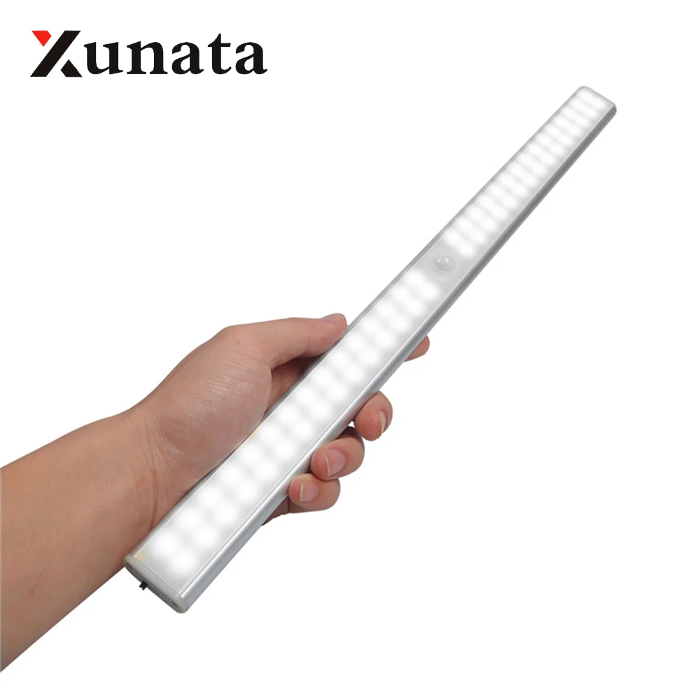 Светодиодная подсветка под шкаф перезаряжаемая через USB для бара с датчиком