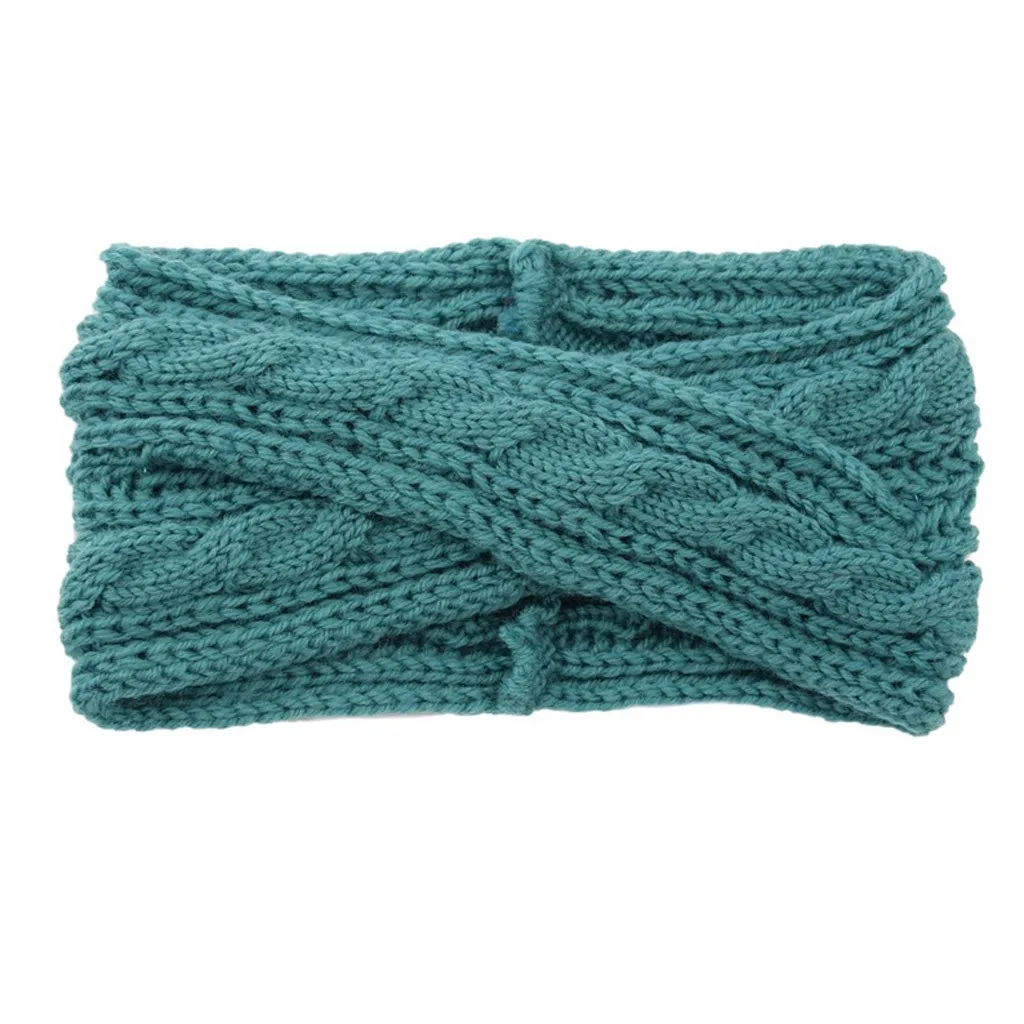 2019 зимние вязаные головные повязки для девочек теплые эластичные волос ручная