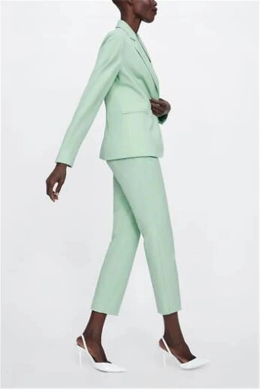 Женские Брючные костюмы королевский синий пиджак + брюки женские деловые Блейзер