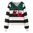 Подиумный брендовый дизайнерский Женский вязаный пуловер, Высококачественный свитер с круглым вырезом, вязаный Свободный Повседневный пуловер с бисером и изображением маленького дьявола