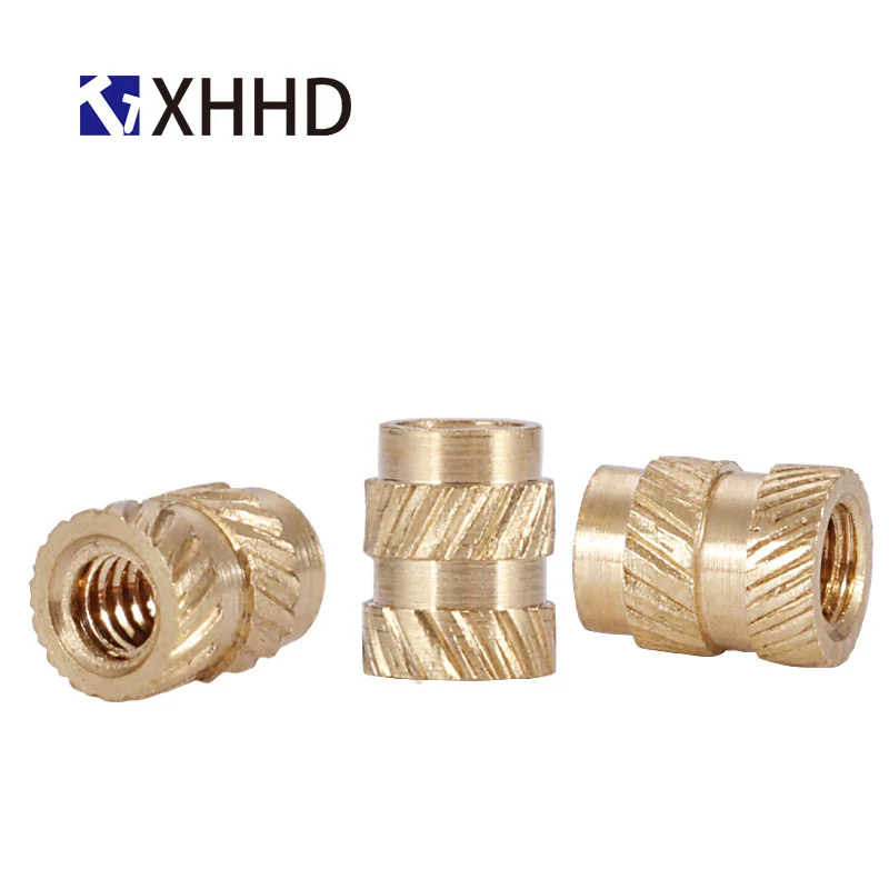 

M1.4 M1.6 100pcs Brass Knurled Inserts Nuts Copper Injection Molding Thread Nutsert Phone Nuts