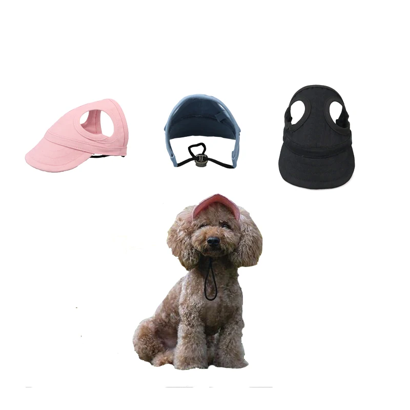 

Summer Pet Sun Hat Cute Dog Head Accessories Outdoor Sport Travel Dog Baseball Caps For Cat Small Medium Large Dog Windproof Hat
