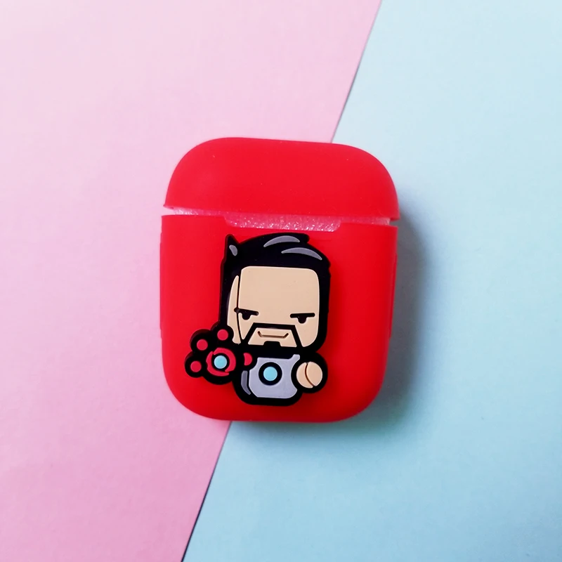 ТПУ силиконовый Bluetooth беспроводной чехол для наушников Защитный чехол для Airpods кожа аксессуары для Apple Airpods зарядная коробка - Цвет: 18
