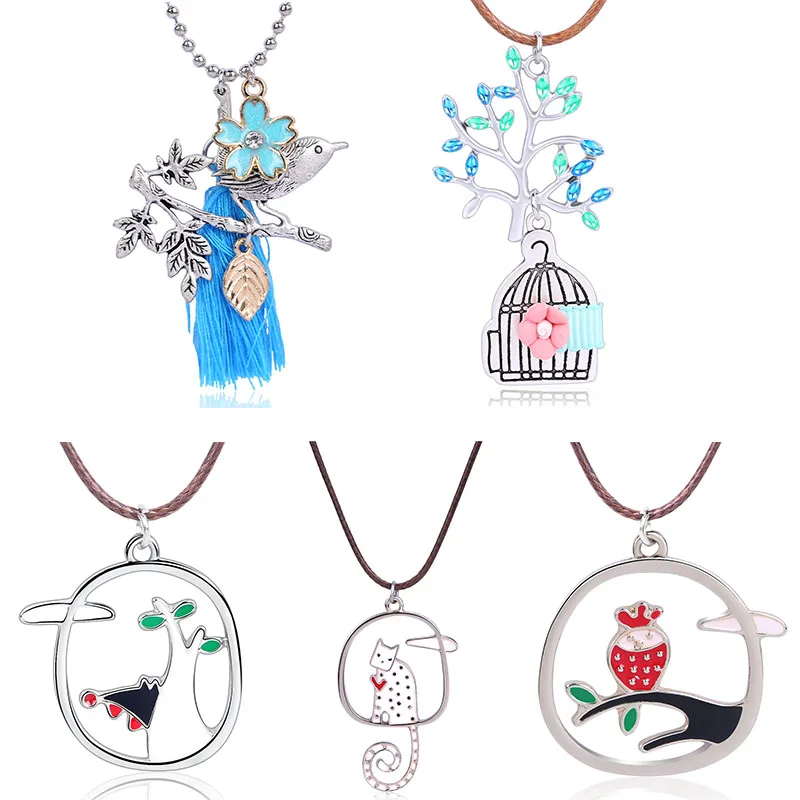 Модные ожерелья с подвеской для женщин винтажное ожерелье кисточкой в виде