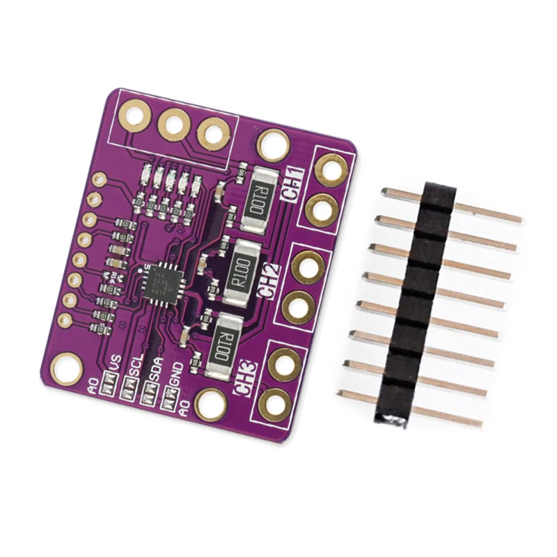 Трехканальный шунт I2C SMBUS INA3221 плата модуля датчика питания тока монитора
